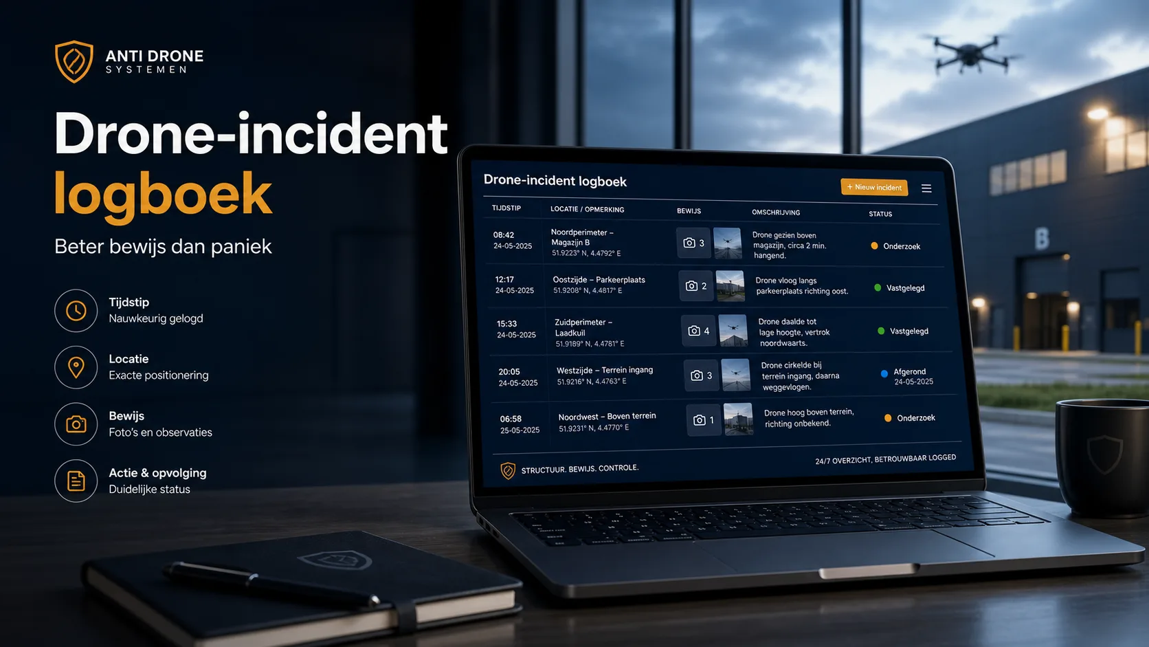 Drone incident logboek